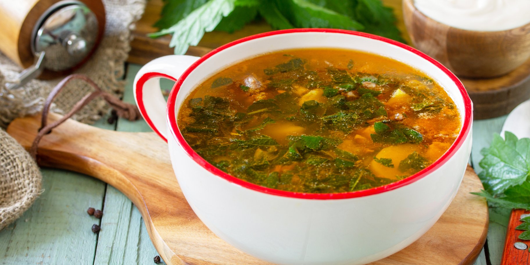 Борщ з кропивою