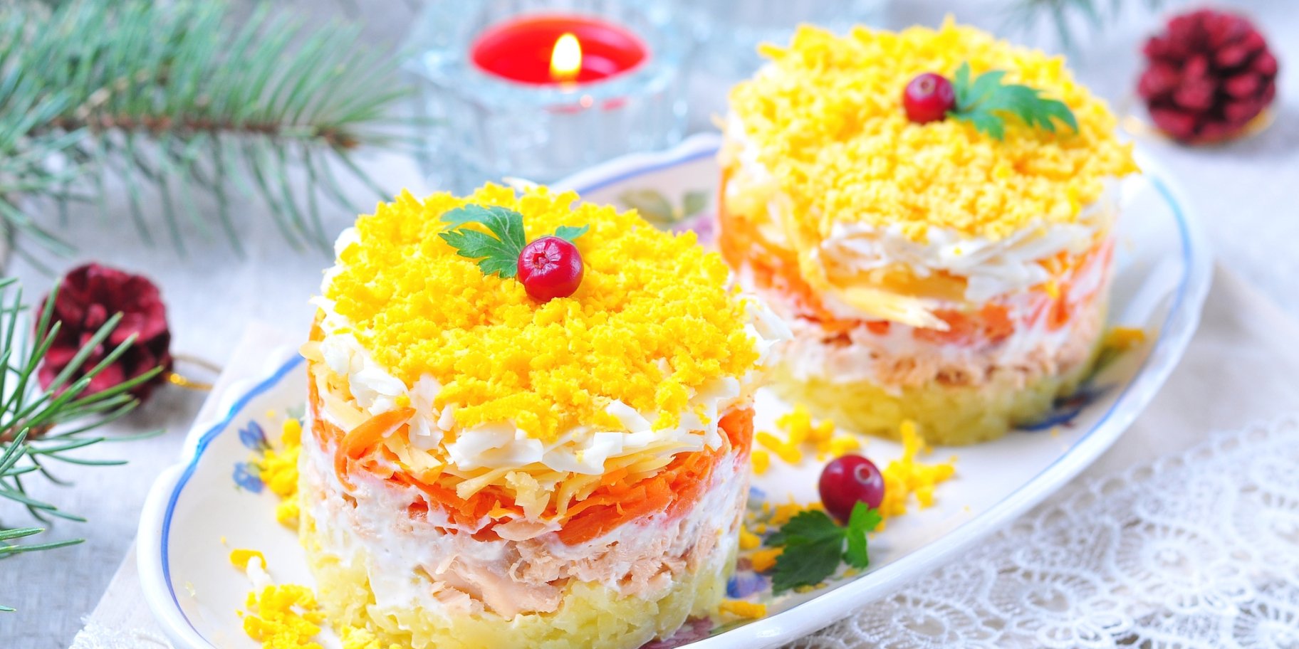 салат «Мімоза», дві порції