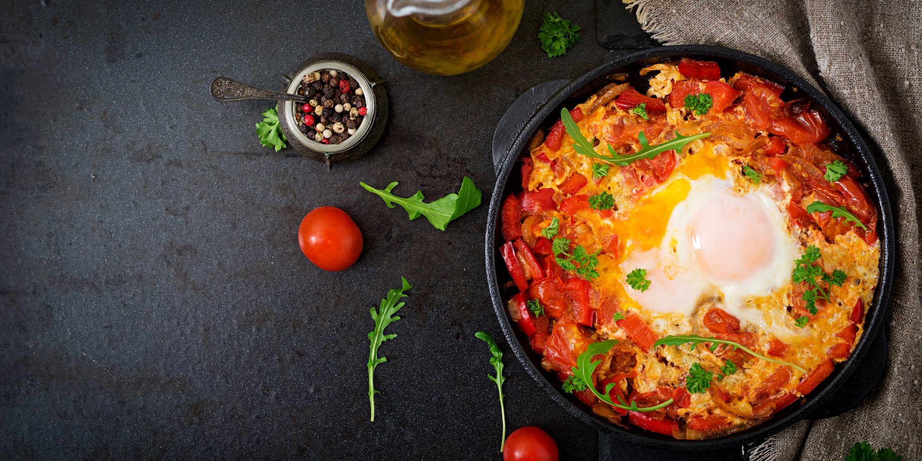 Квасоля з яйцями