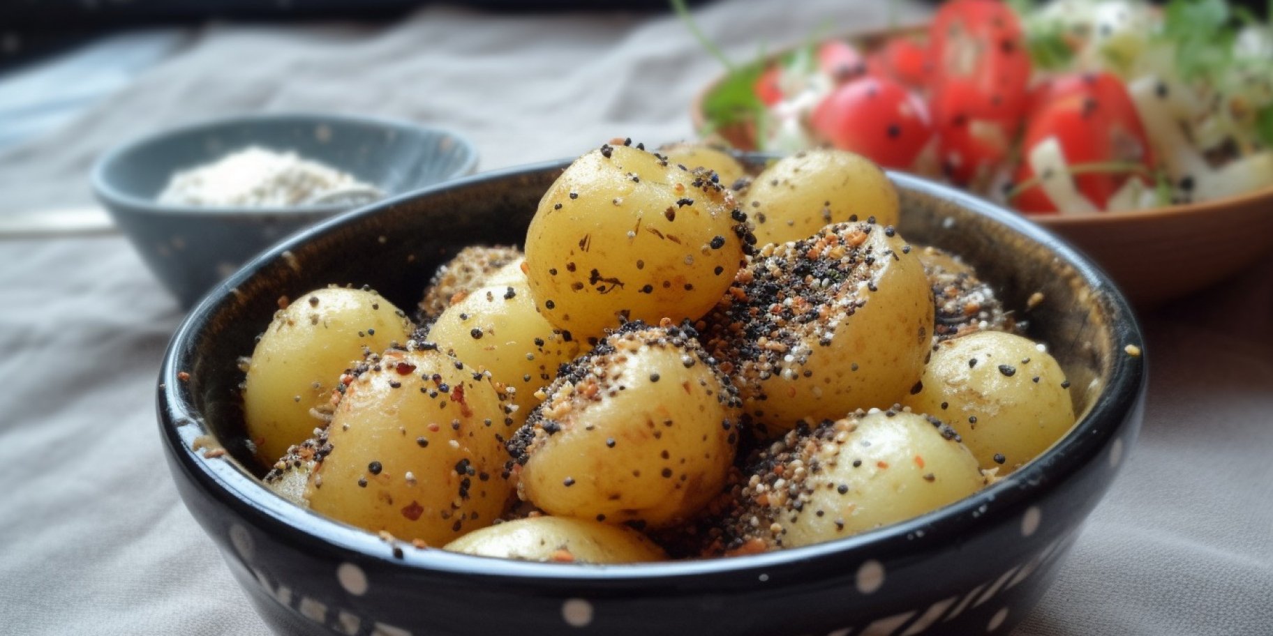 Молода картопля з маком