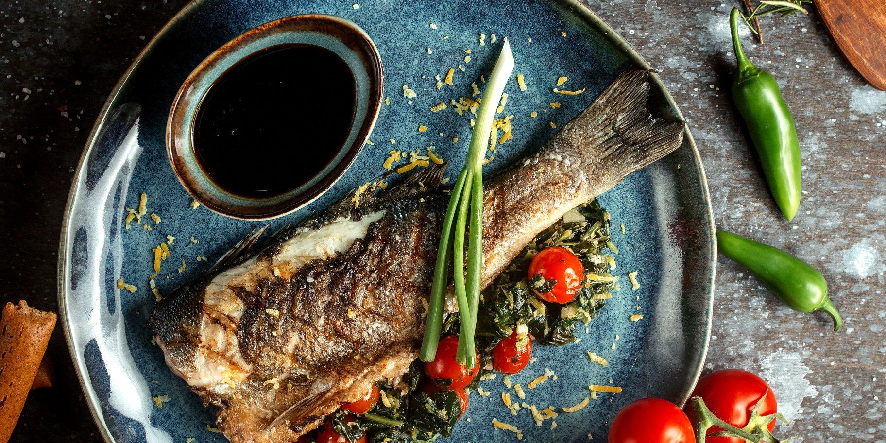 Смажена риба з овочами