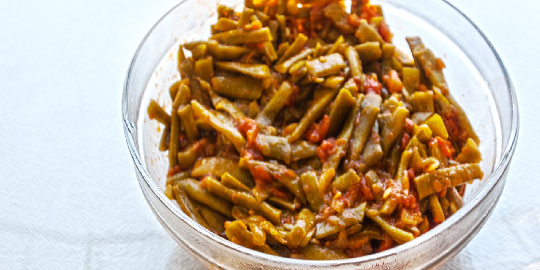 Стручкова квасоля з м'ясним фаршем