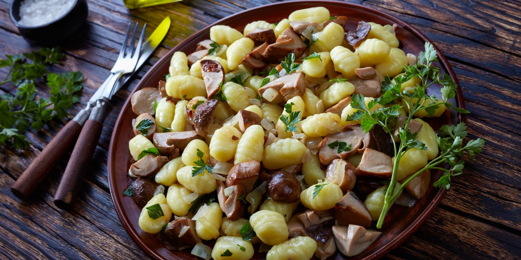 Ньоки з картоплі з грибами