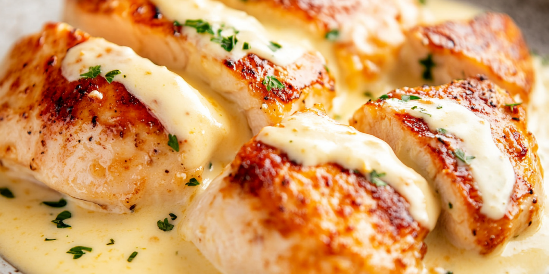 Куряче філе із соусом з плавленого сиру