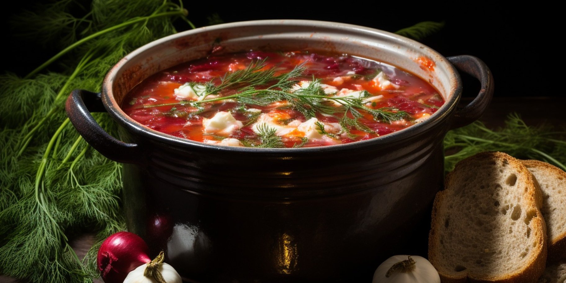 Полтавський борщ з галушками від Олени Щербань