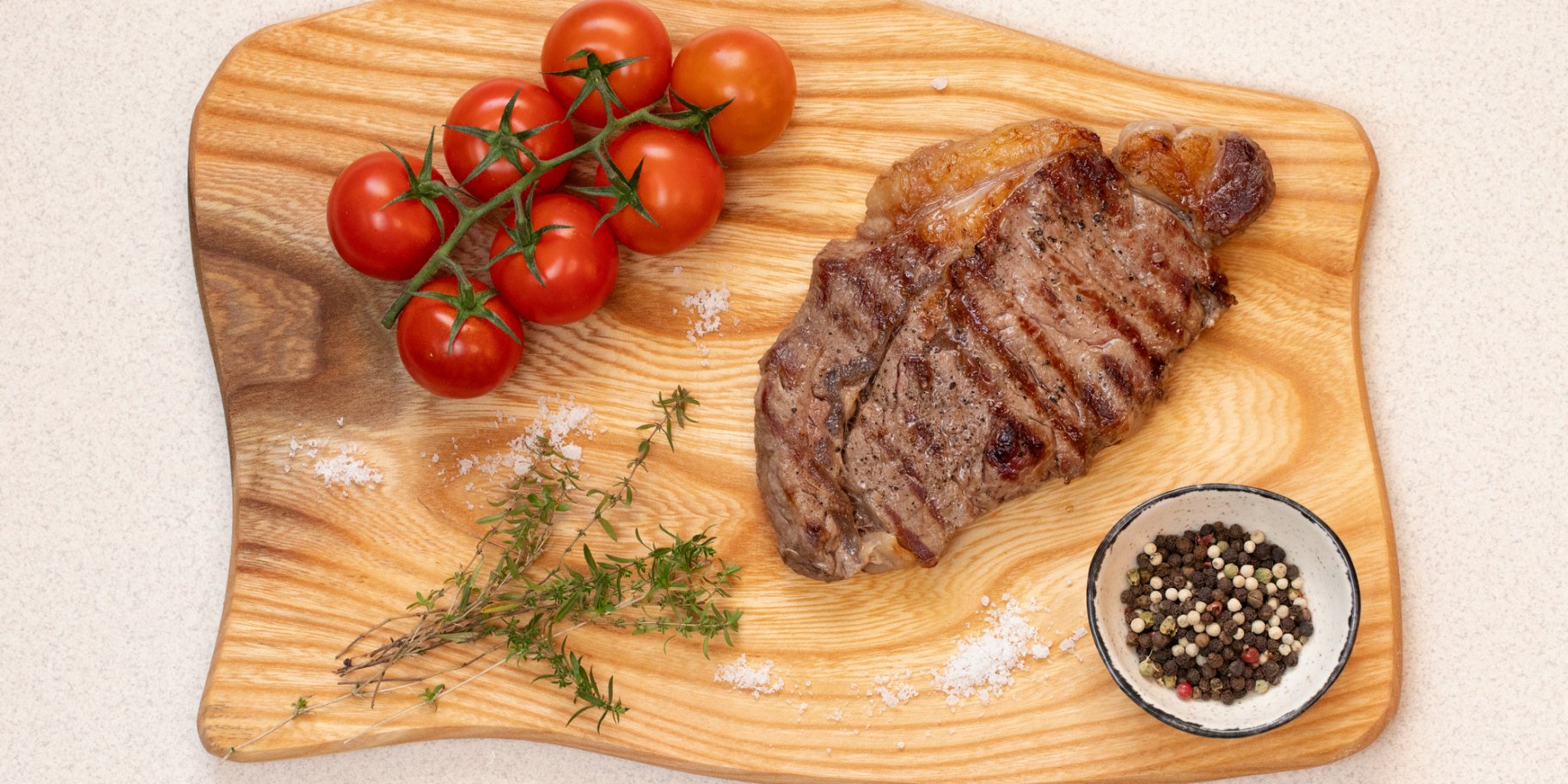 Перчений стейк рибай