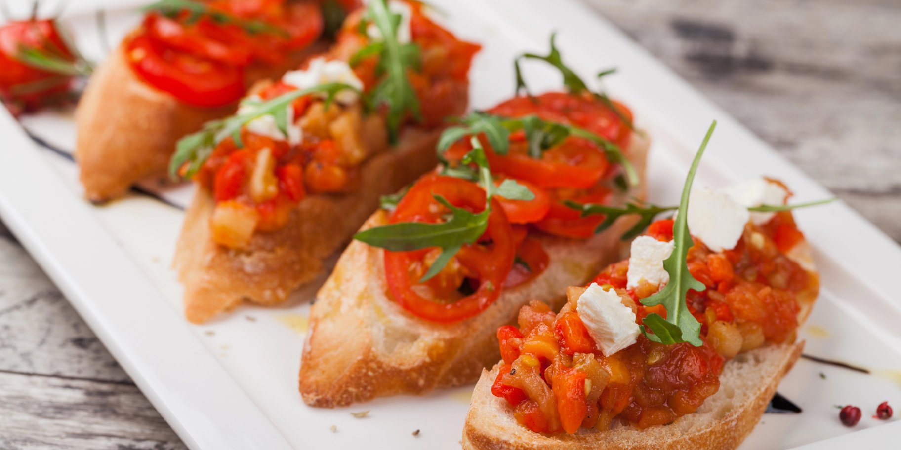 Брускета з солодким перцем