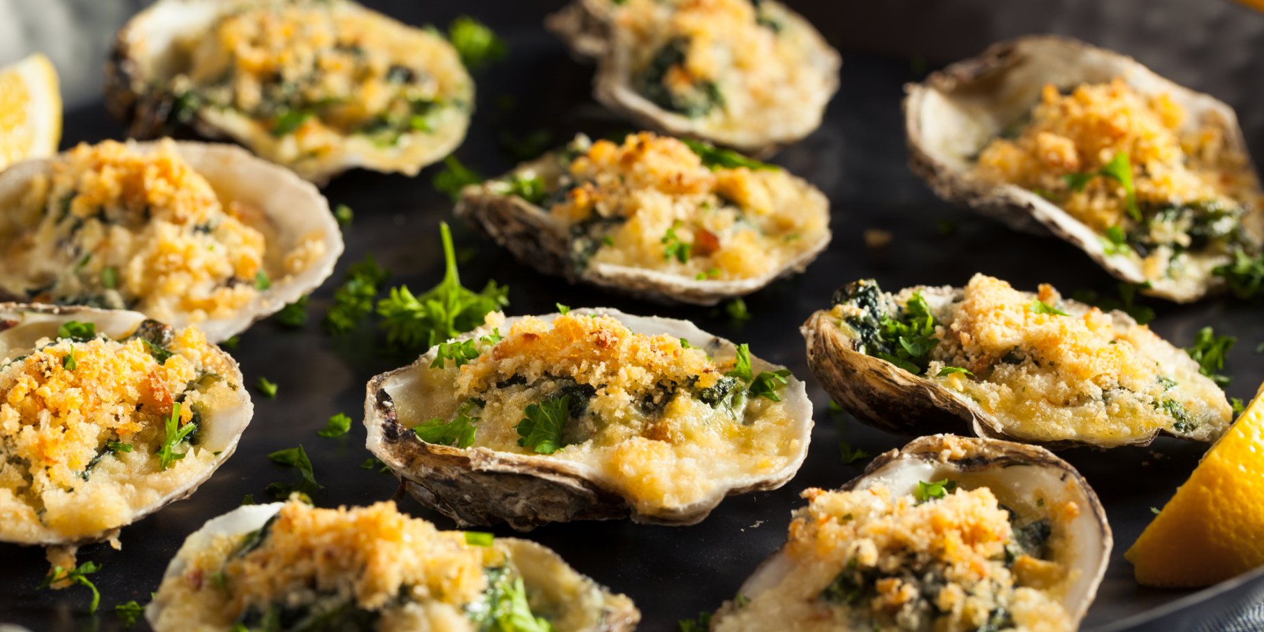 Запечені устриці «Рокфеллер»