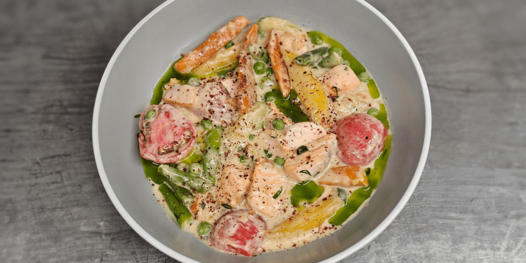 Фрикасе з лососем