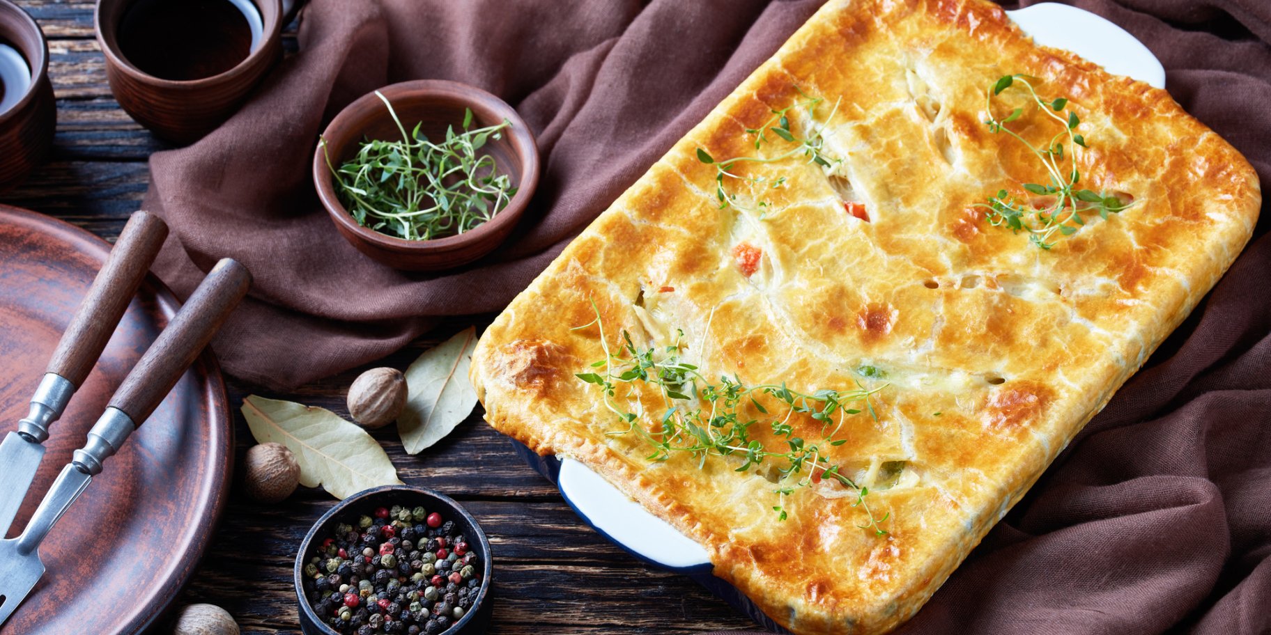 Пирог с индейкой