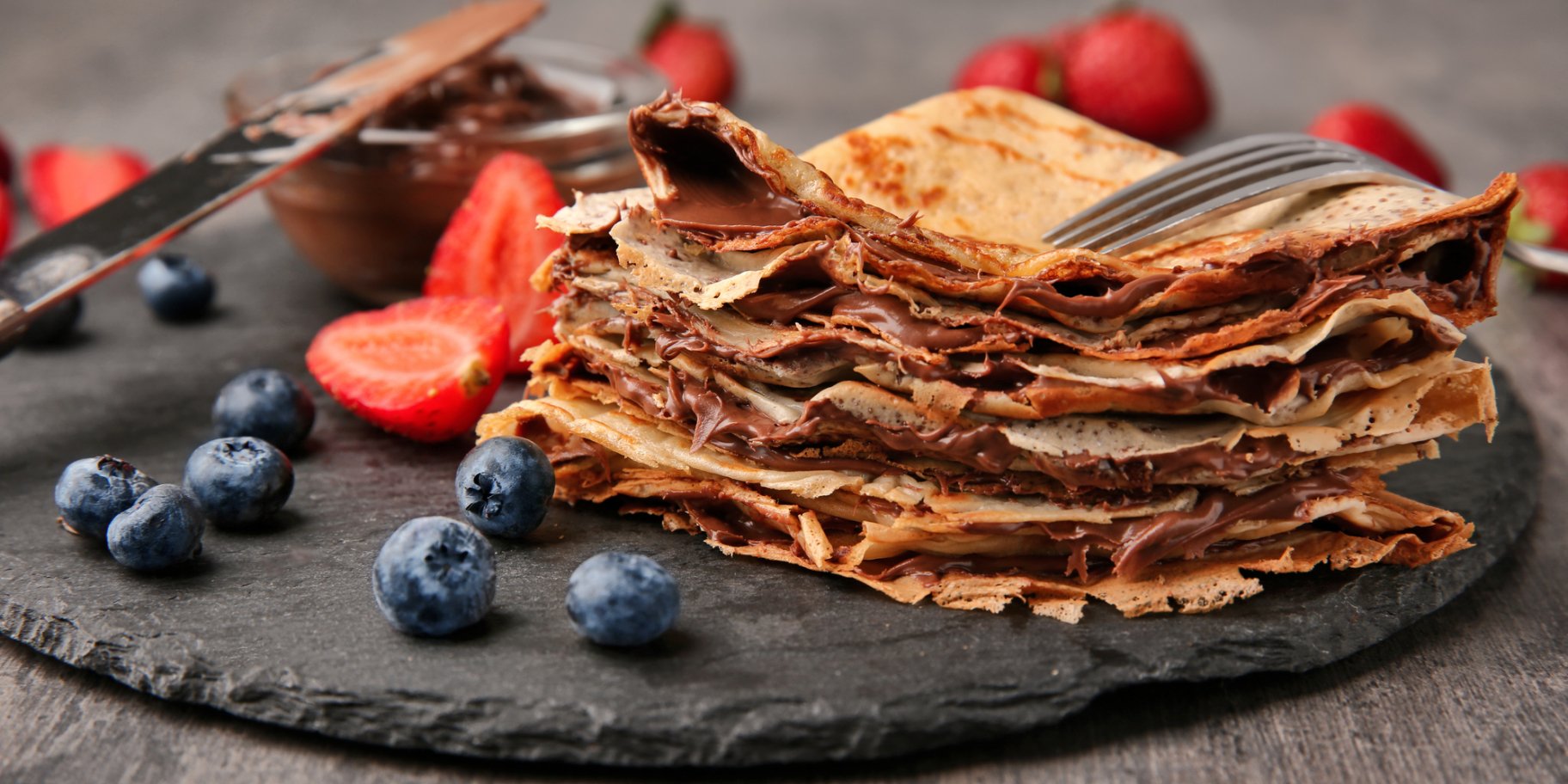 Марокканські млинці із шоколадом