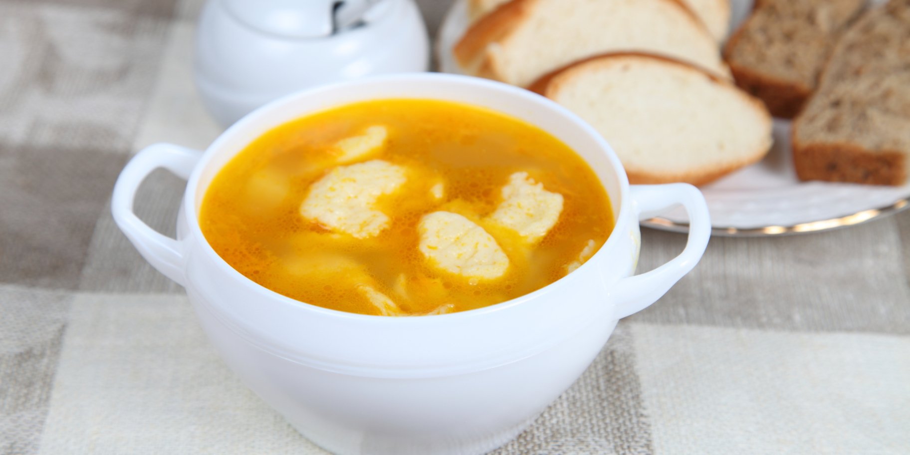 Пшенный суп с галушками