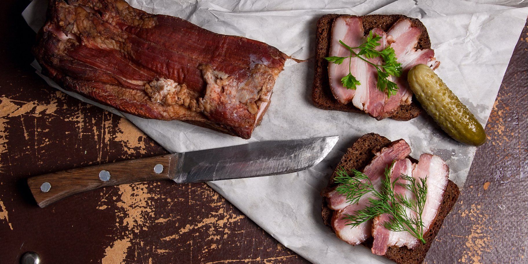 Закуска из сала