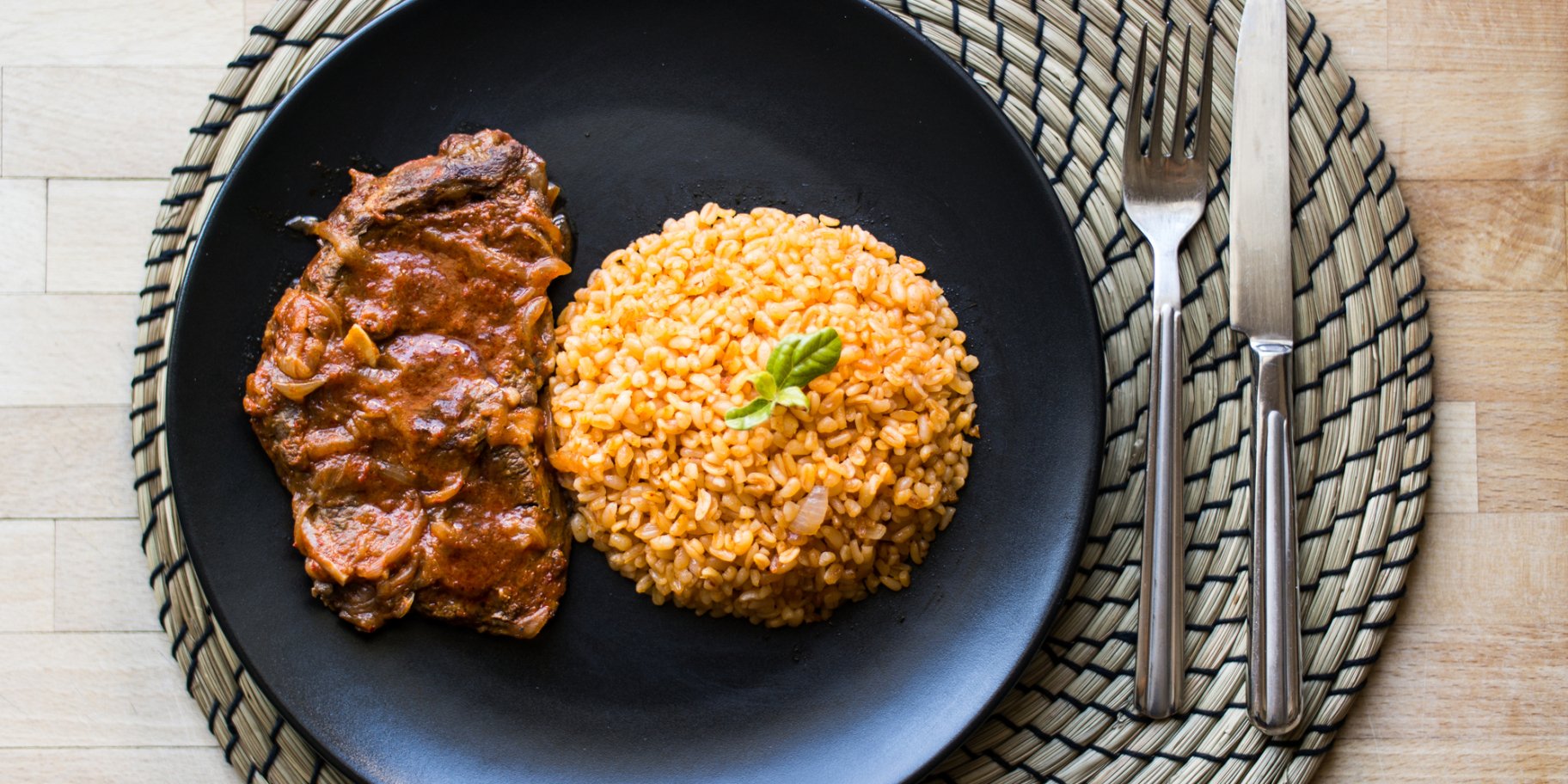 Булгур зі свининою