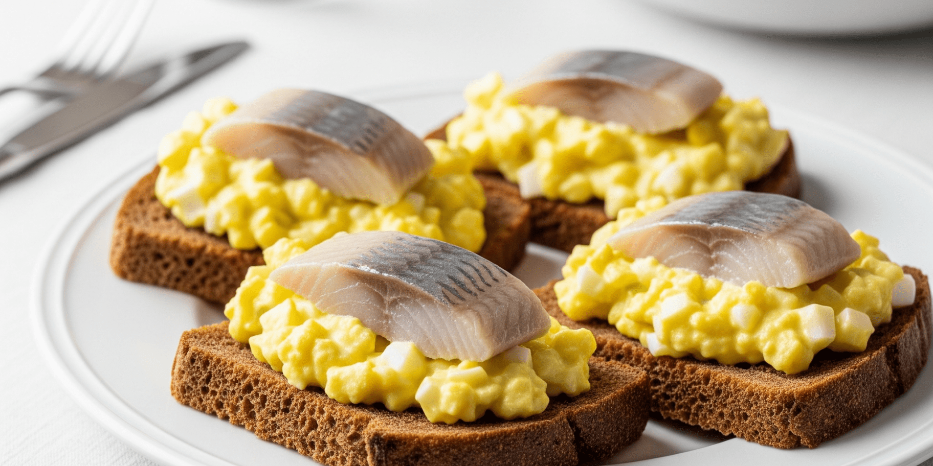 Закуска з оселедцем на чорному хлібі