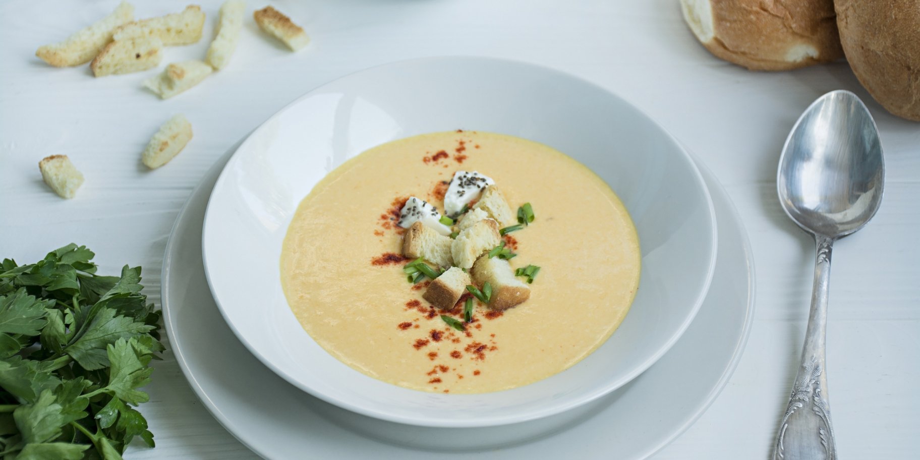 Суп-пюре з картоплі