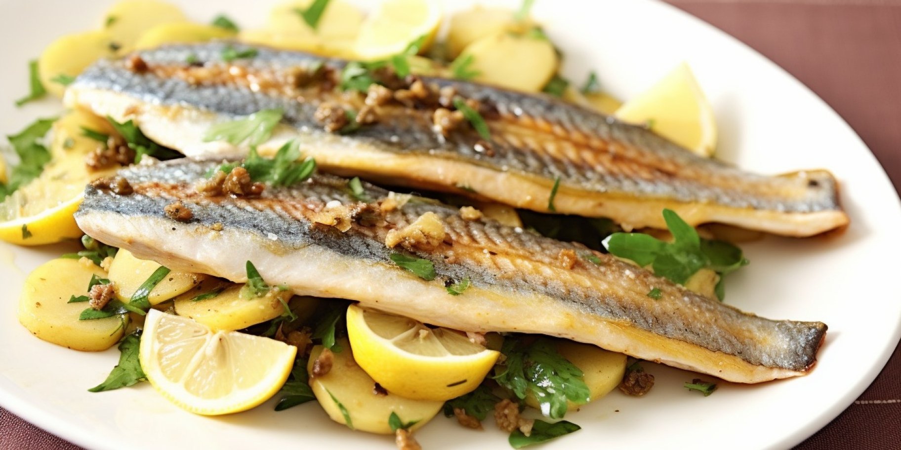 Запечене філе ставриди з молодими овочами