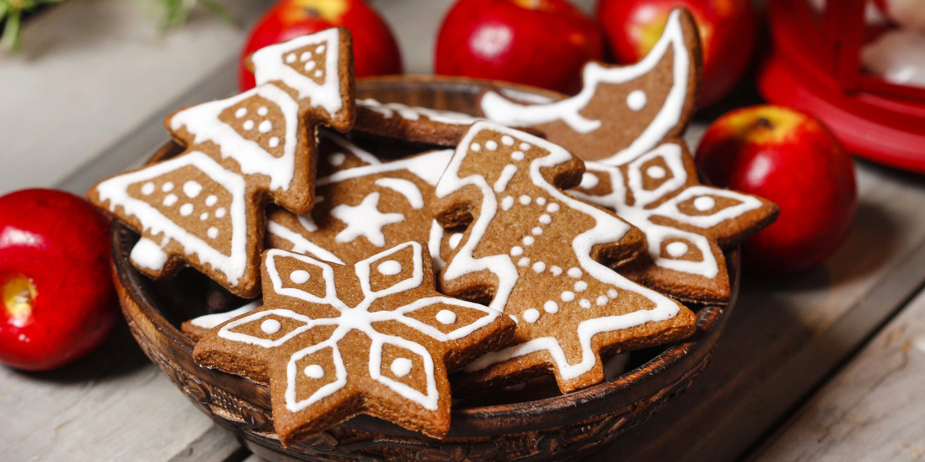 Медово-імбирне печиво з глазур'ю