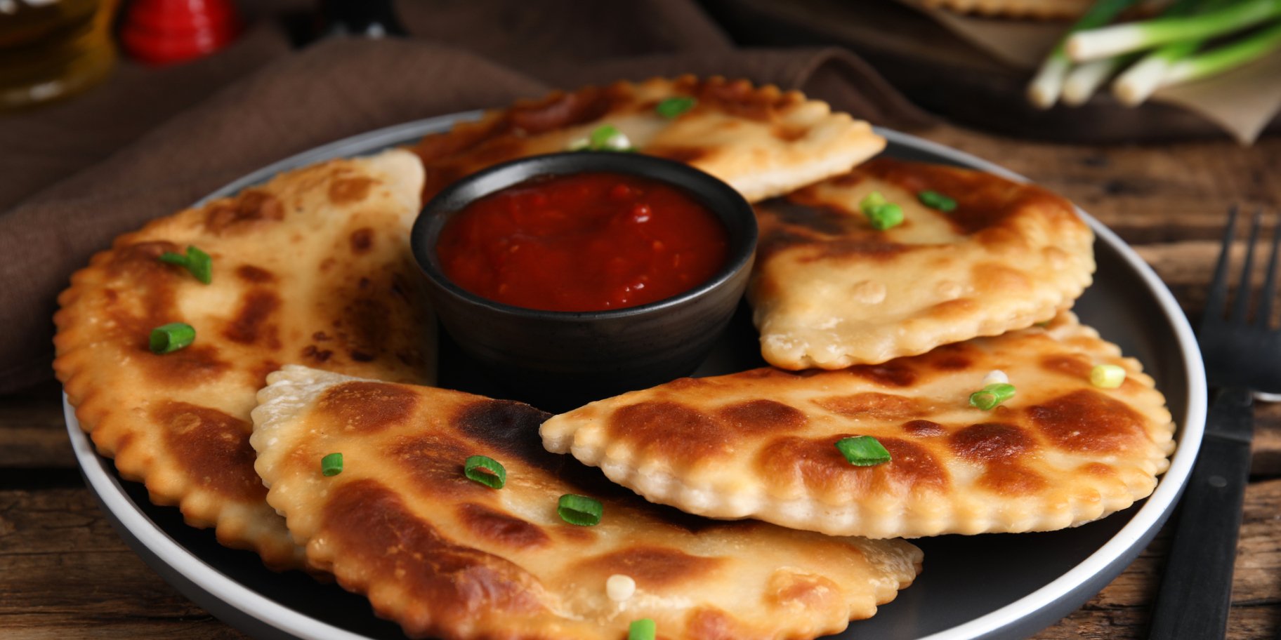 Коржики с брынзой и зеленью