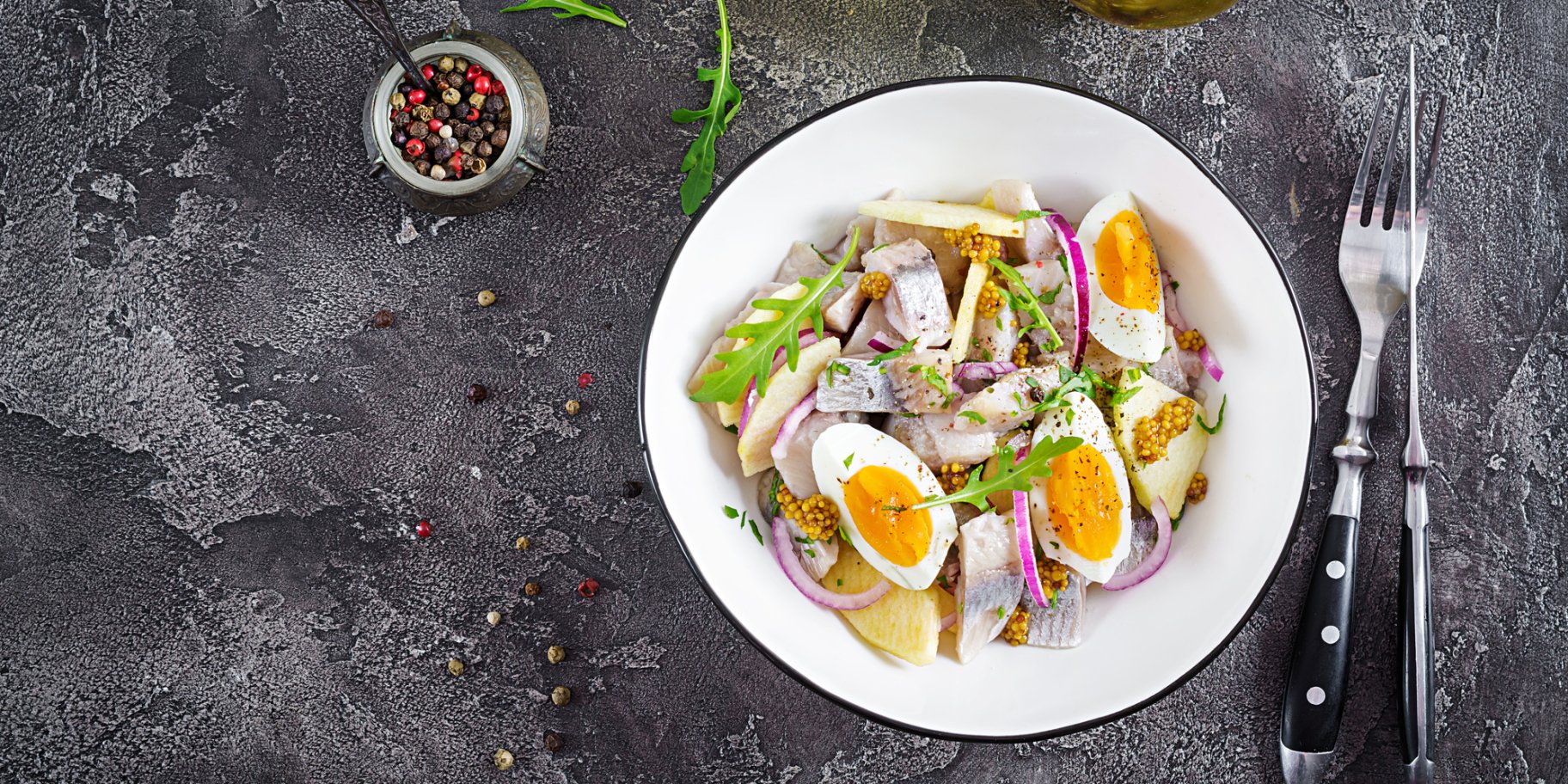 Салат с селедкой