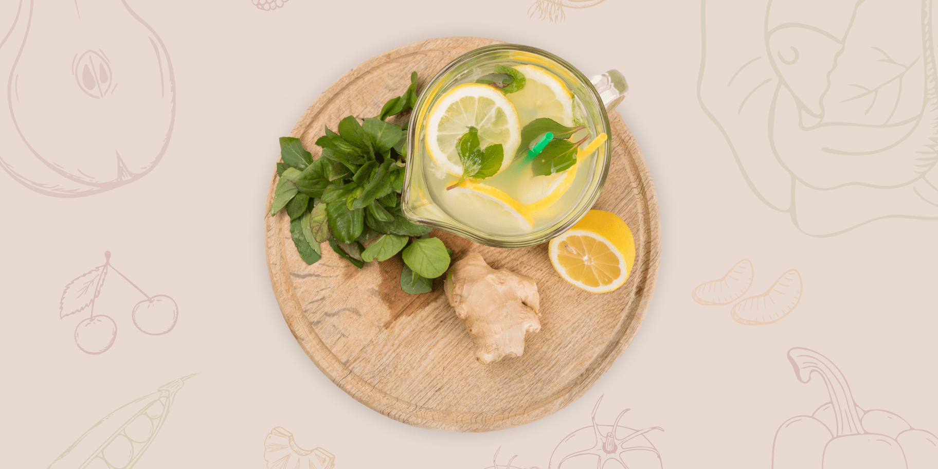 Лимонад з імбиром за рецептом Клопотенка