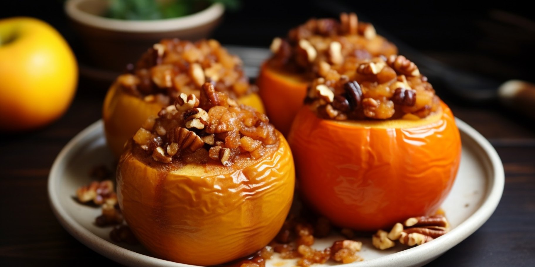 Яблука, запечені з гарбузом