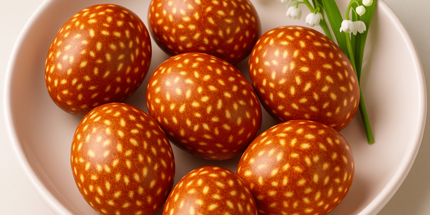 Як пофарбувати яйця рисом