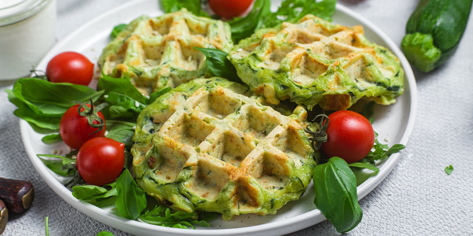 Кабачкові вафлі з сиром