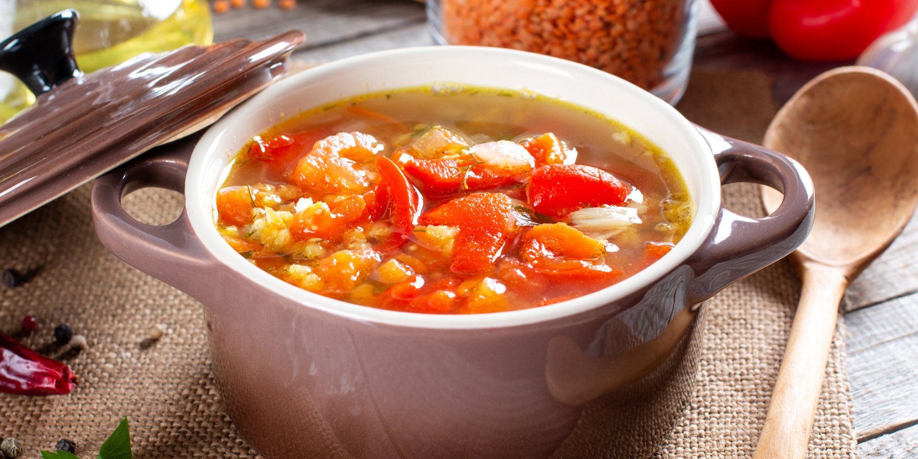 Суп с пшеном и овощами