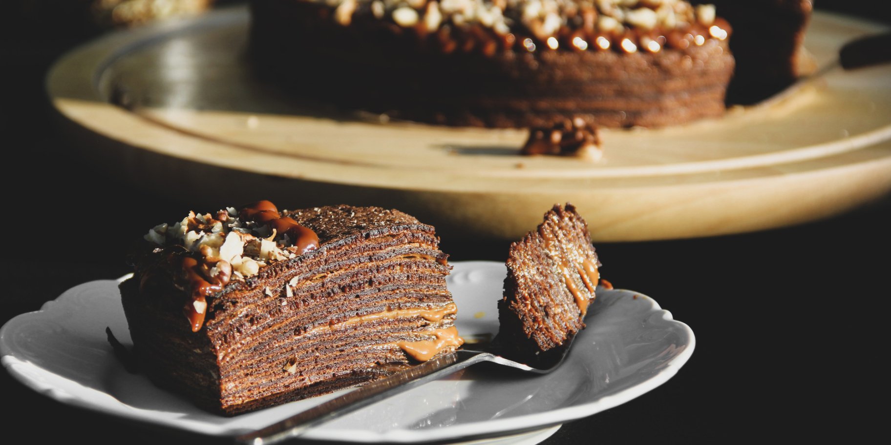 Шоколадный блинный торт рецепт