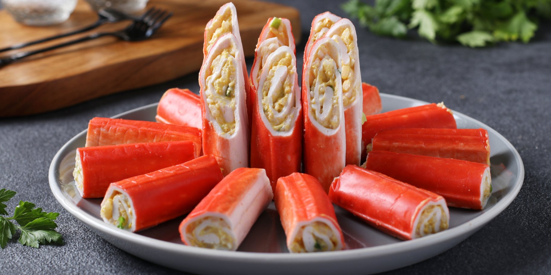 Фаршировані крабові палички