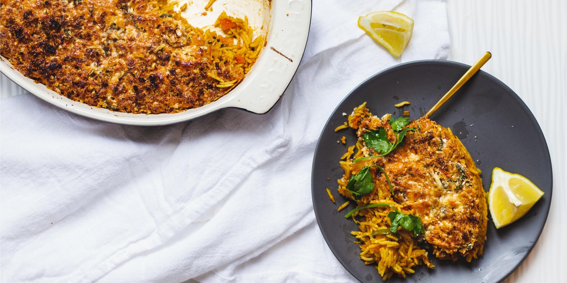 Рисова запіканка із шинкою