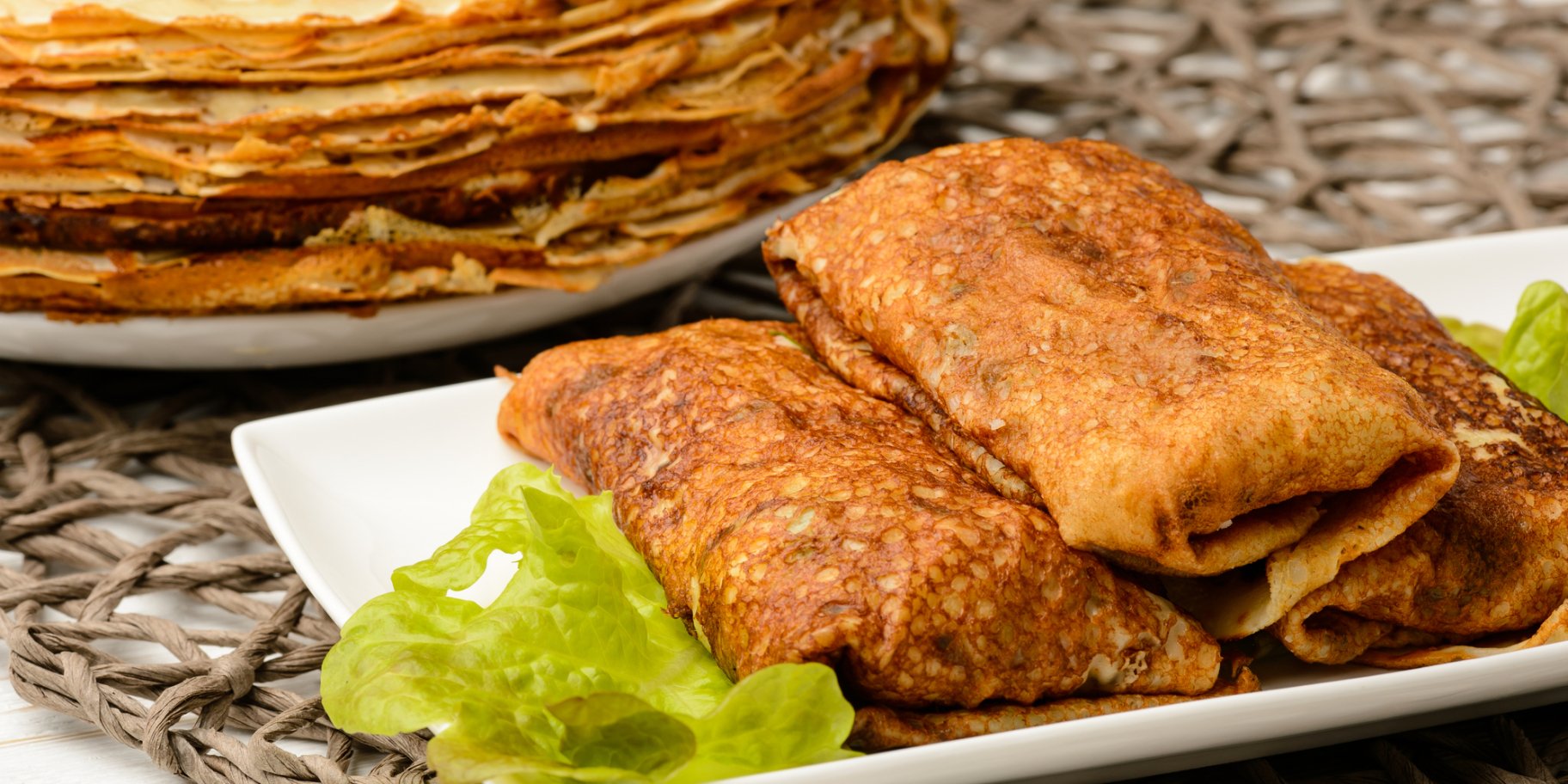 Млинці з картоплею і грибами