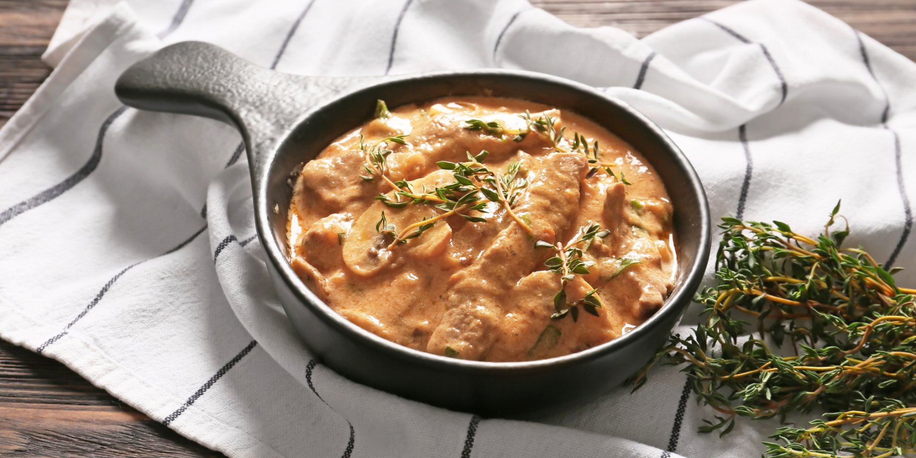 Бефстроганов з курки