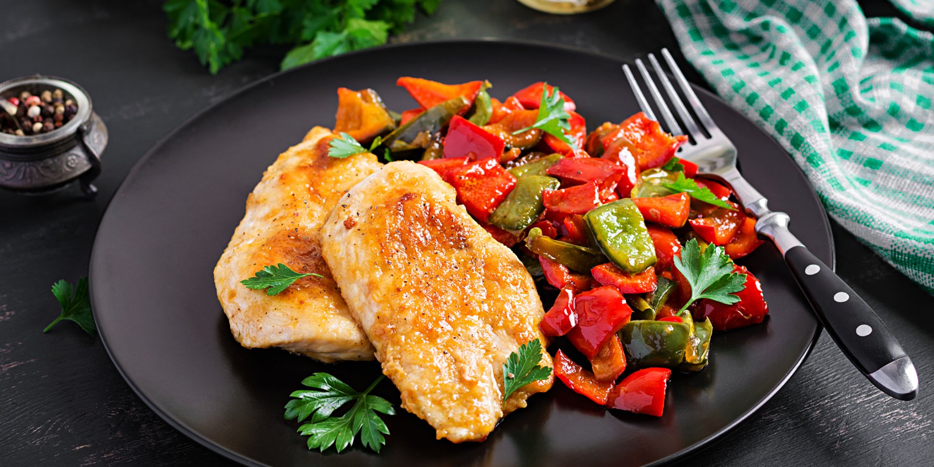 Салат из запеченного перца