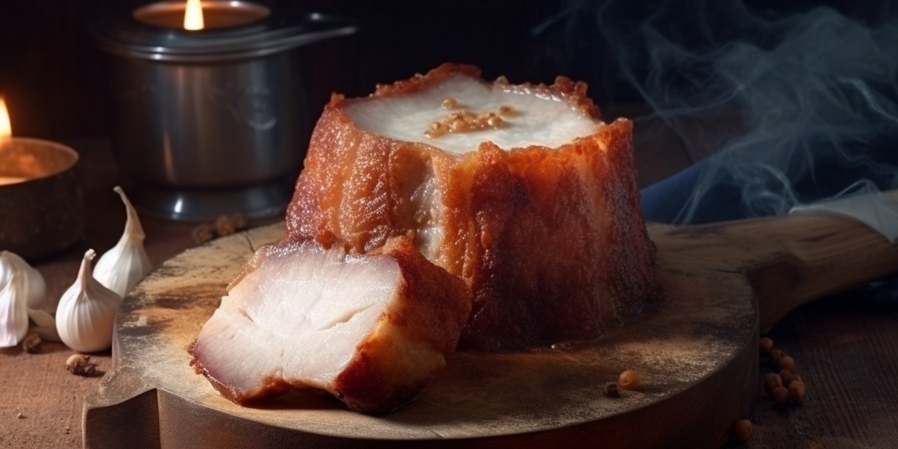 Вареное сало