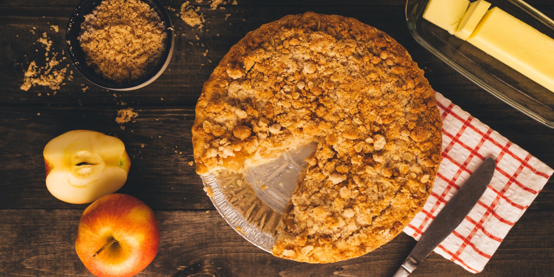 Яблочный пирог без яиц