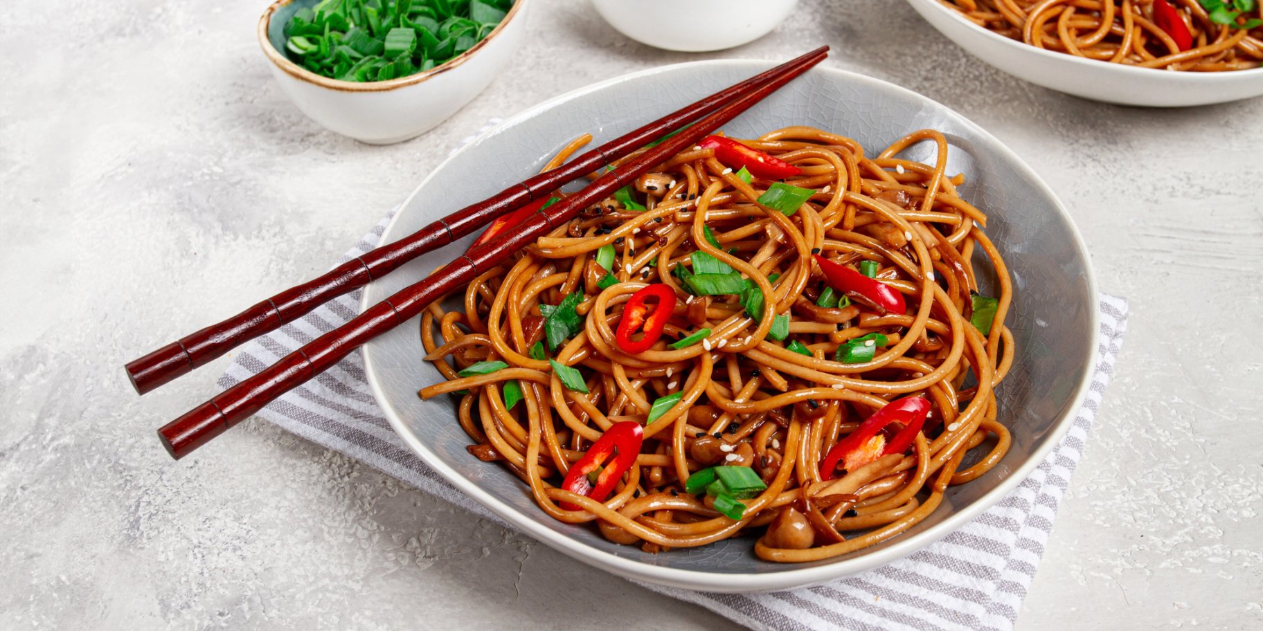 Шимеджі з локшиною