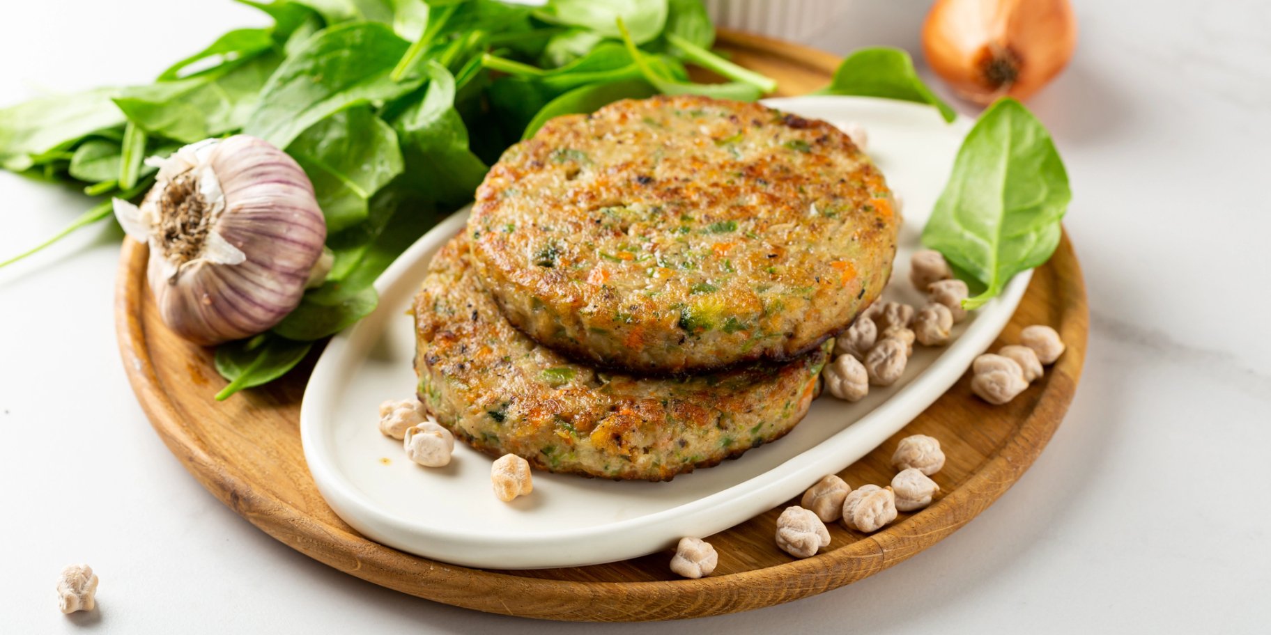 Нутові млинці зі шпинатом