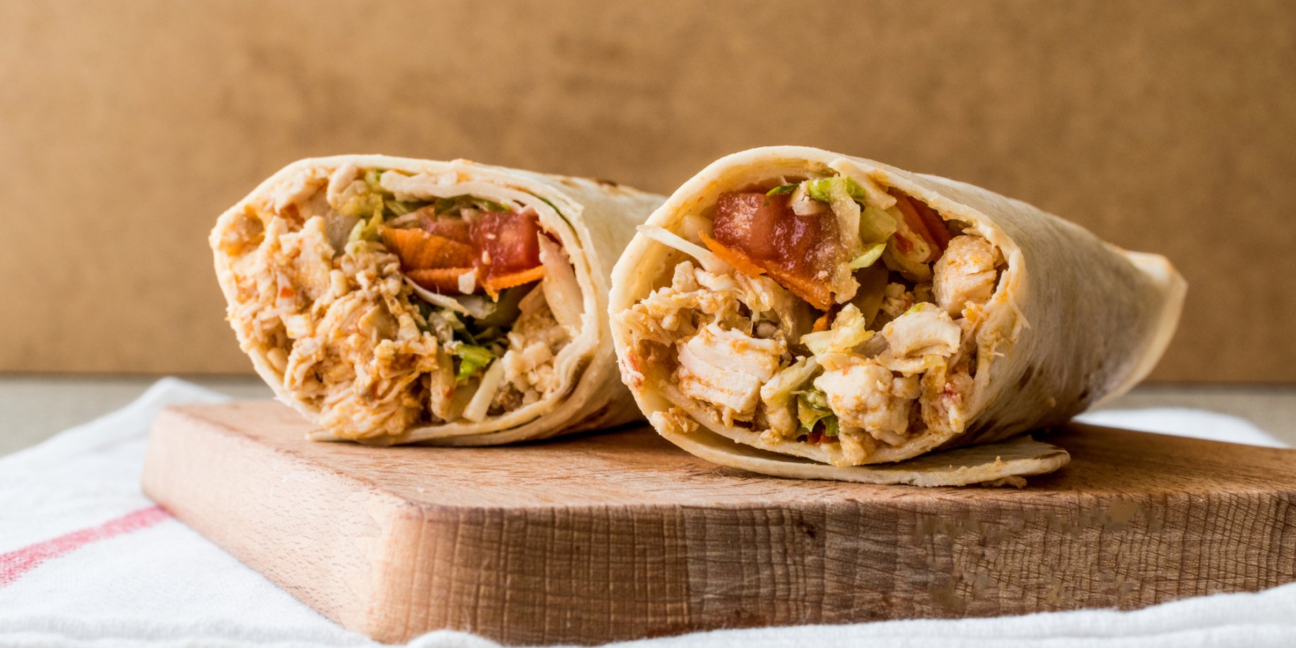 Бурито у млинці з куркою і печерицями