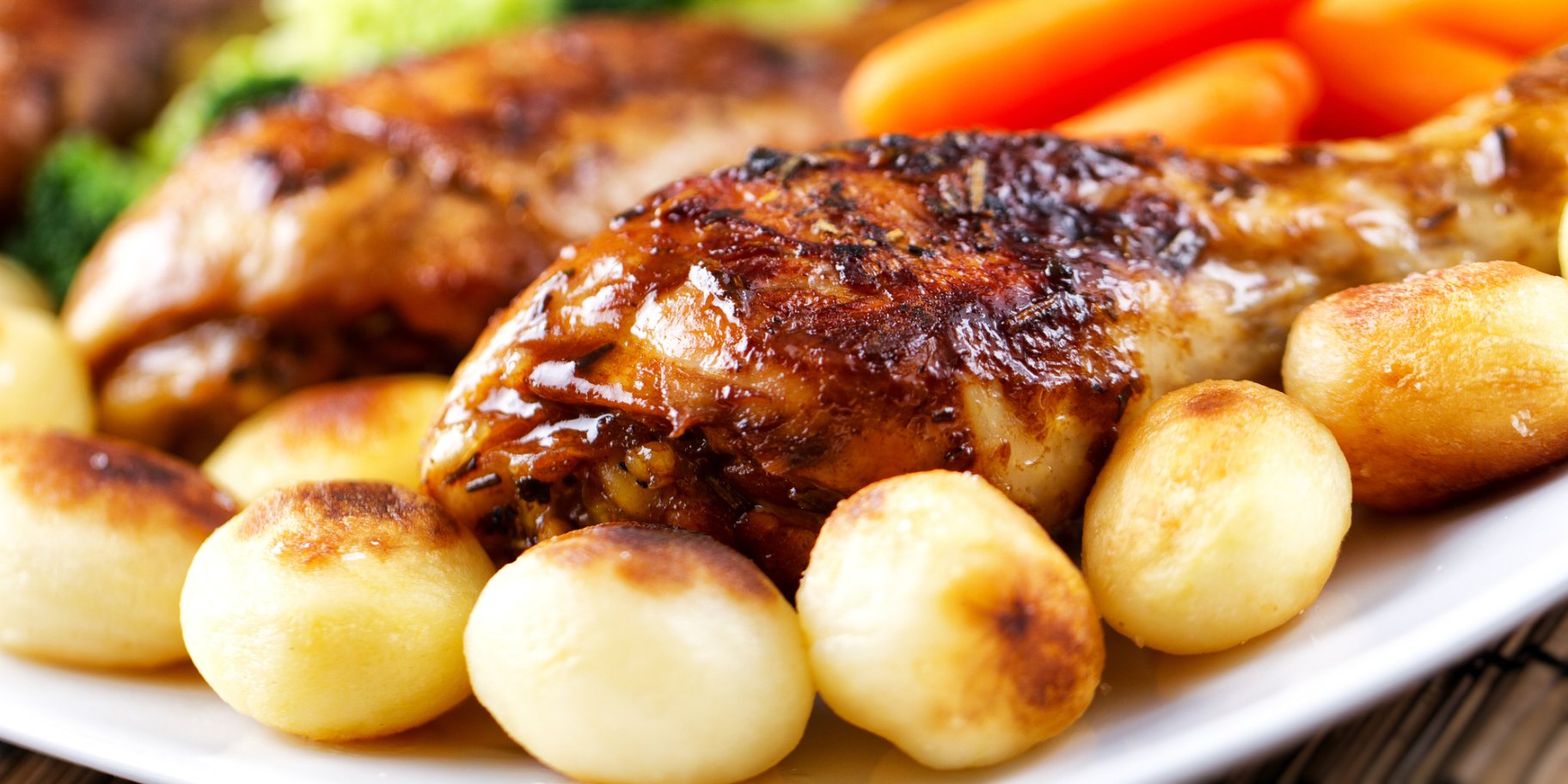 Курица с картофелем и овощами