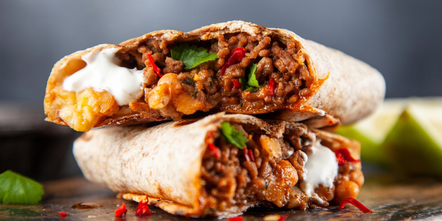 Запечена шаурма з фаршем та грибами