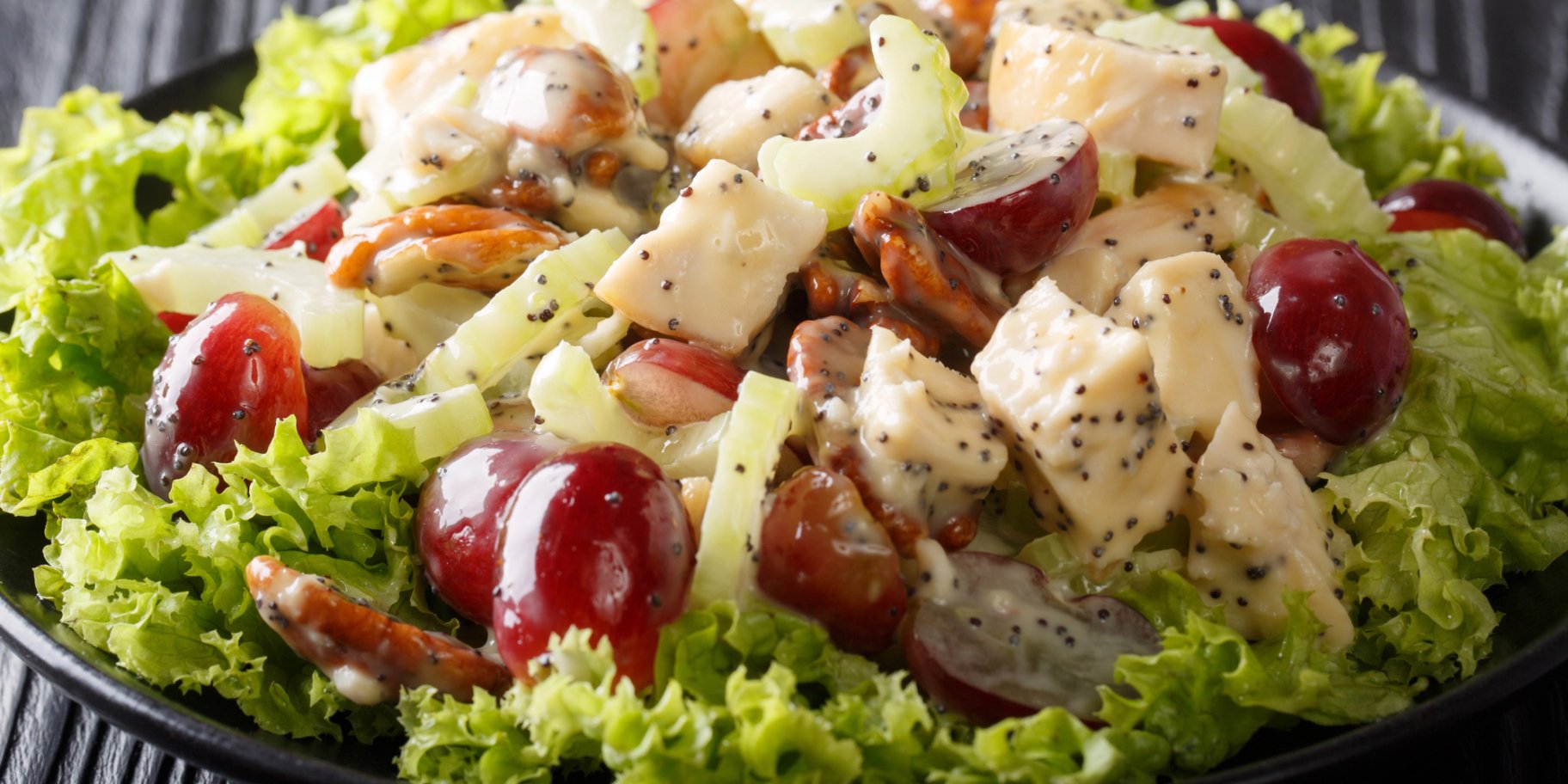 Салат с виноградом