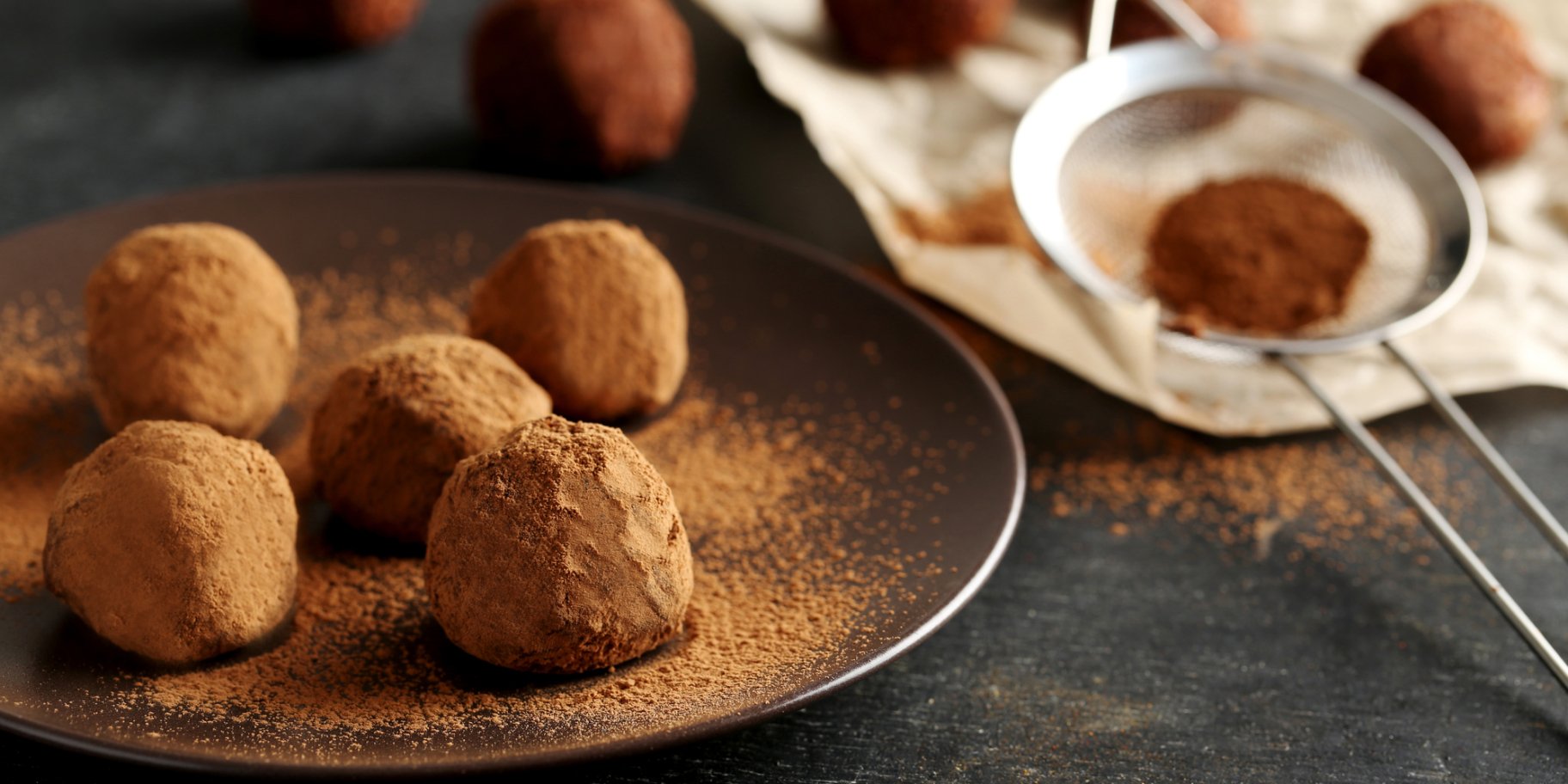 Трюфелі з темного шоколаду