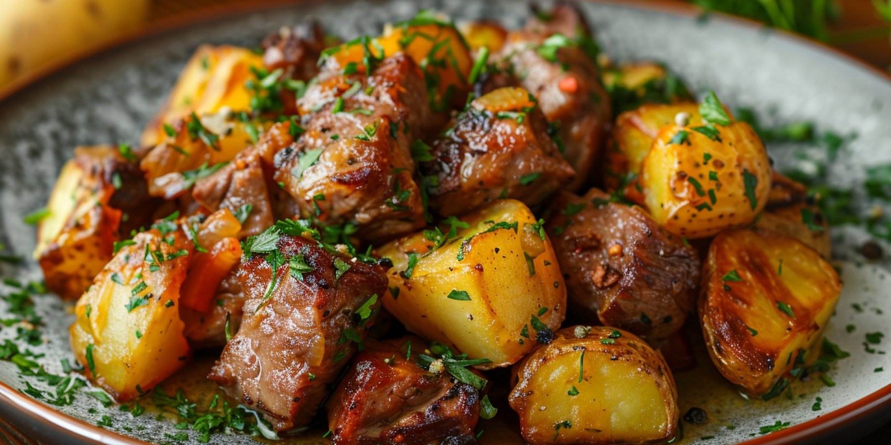 м’ясо з картоплею у рукаві