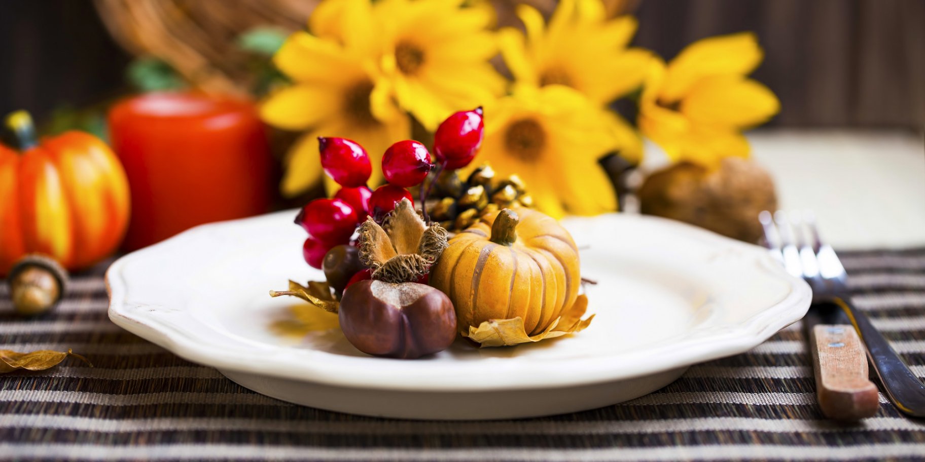 осенний букет, тыква