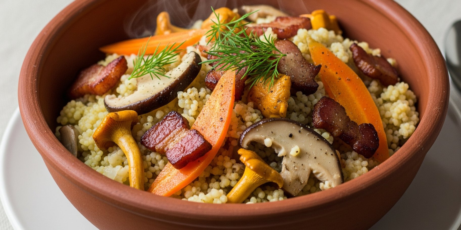 Козацький куліш із першими грибами