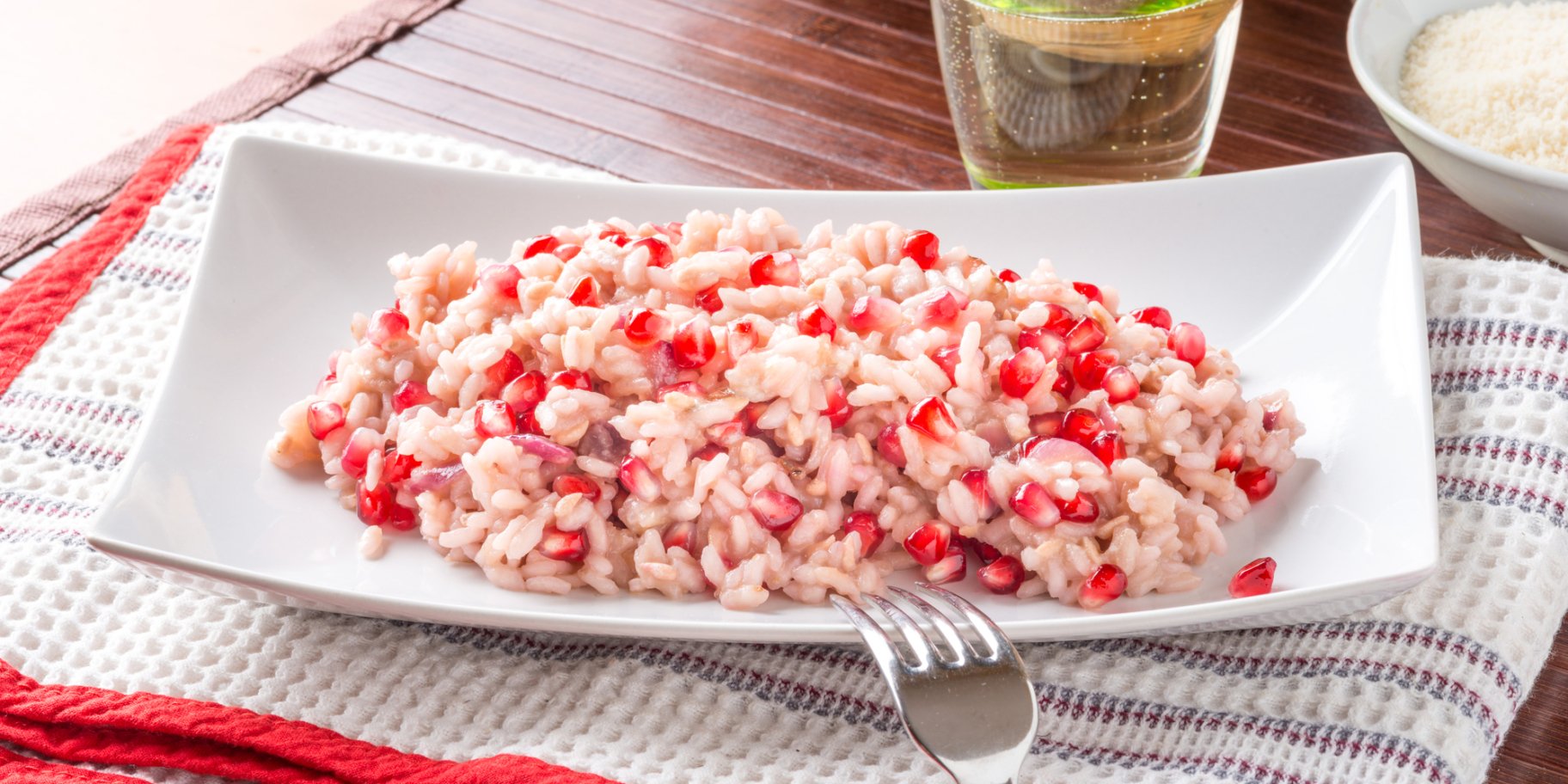 Рис с гранатом на ужин