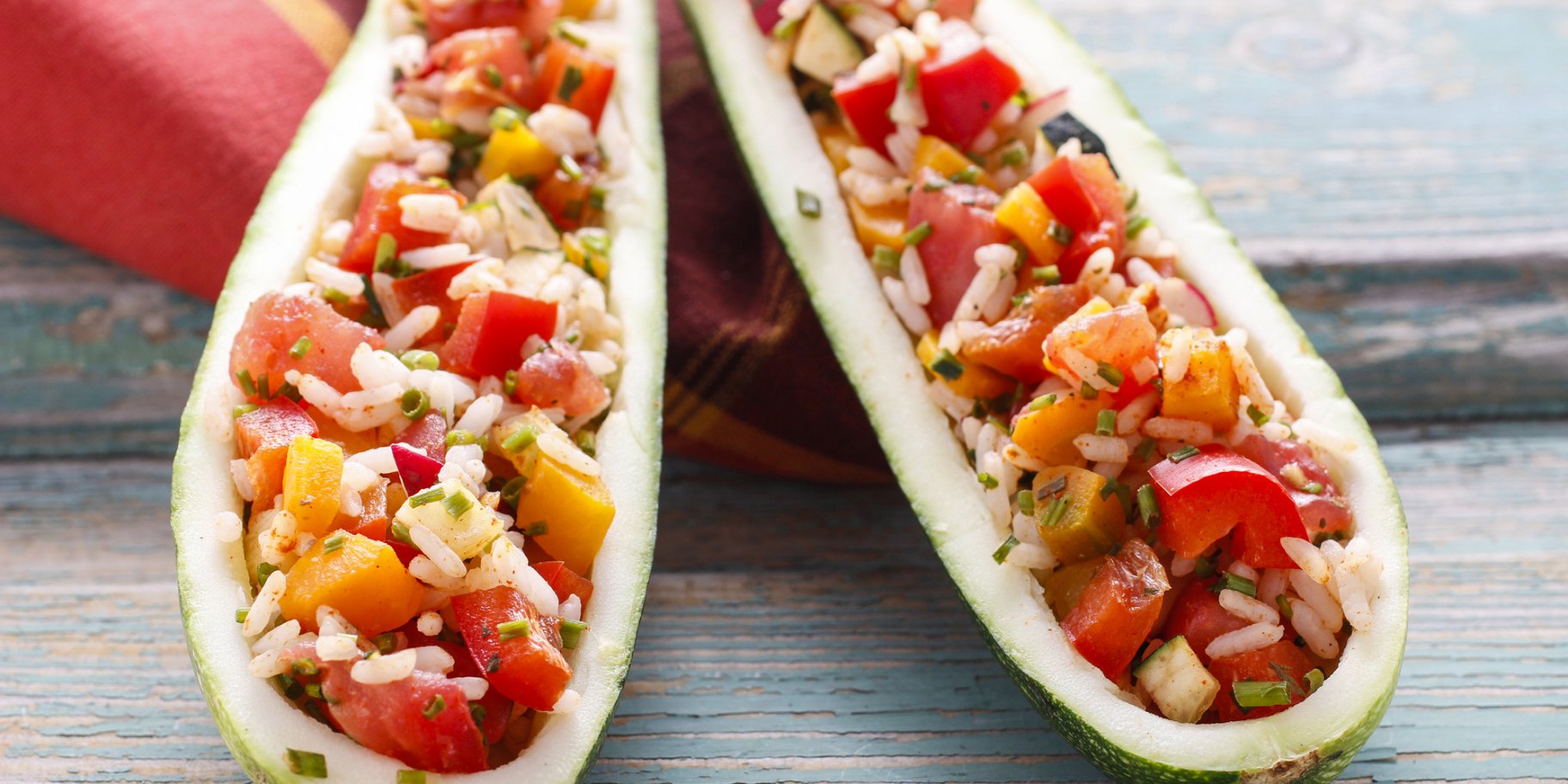 Кабачок з рисом та овочами