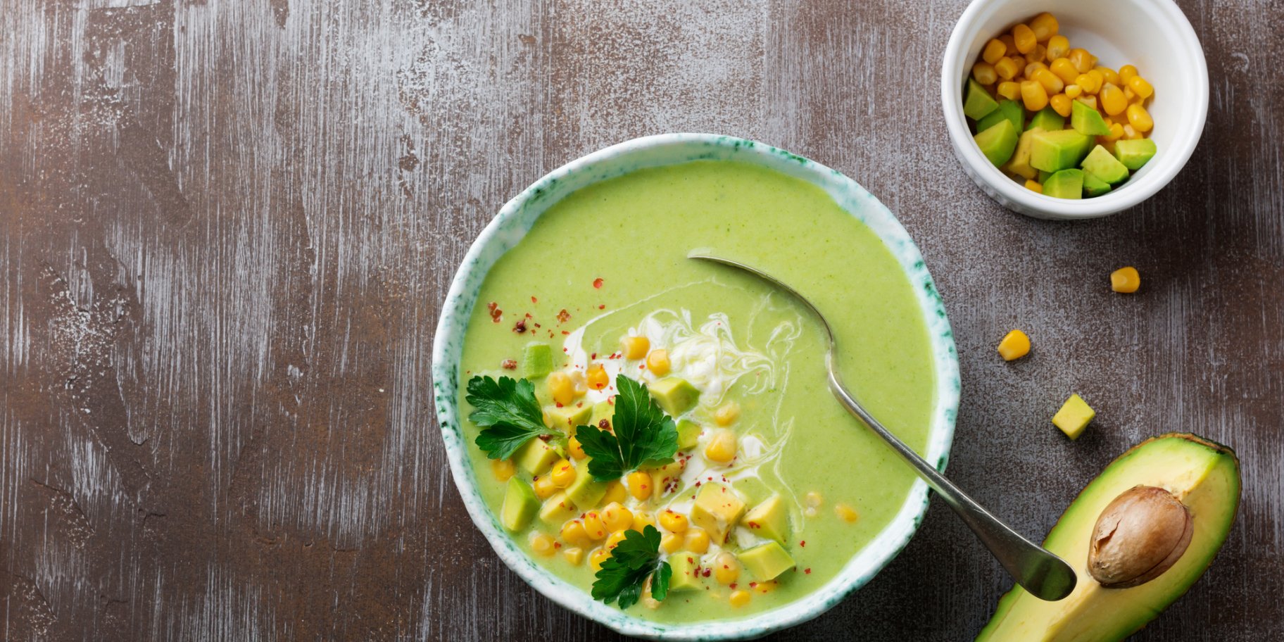 Холодный суп из авокадо